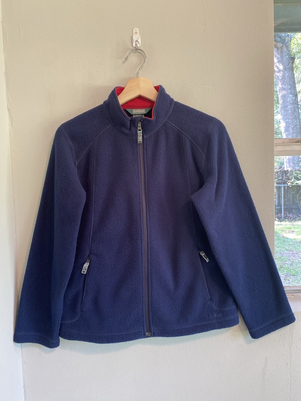 L.L.Bean Kids Navy Full Zip Fleece Jacket L 14-16